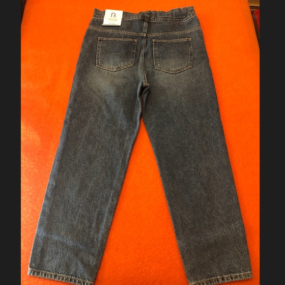 Blue Bear retro high waist paper bag boxy relaxed jeans NWT - Picture 4 of 5